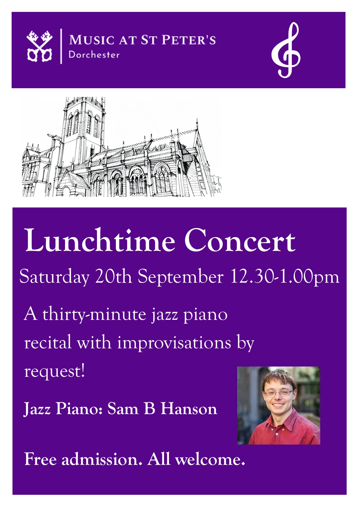Lunchtime concert poster Dorch