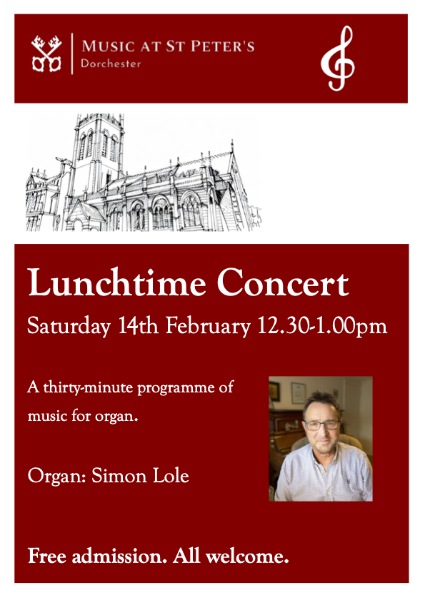 Lunchtime concert poster Dorch