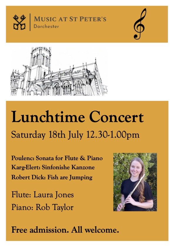 Lunchtime concert poster Dorch