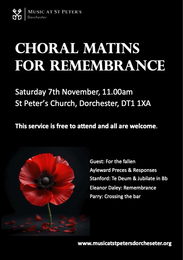 Choral Matins for Remembrance 